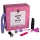 Pleasure Box Love to Play - vibrator set - 6 delar - rosa/lila