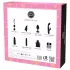 Pleasure Box Love to Play - vibrator set - 6 delar - rosa/lila