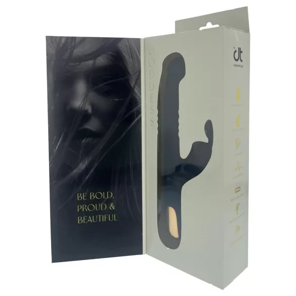 Dreamtoys Goddess Collection - stötvibrator (mörkblå)