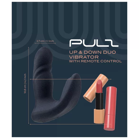 Dreamtoys Pulz - stötande analvibrator med fjärrkontroll (blå)