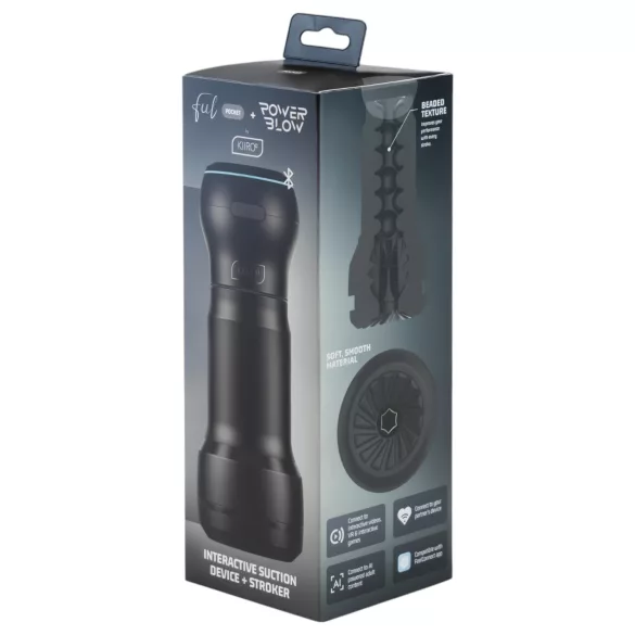 Kiiroo PowerBlow + Feel Pocket fickmasturbator (svart)
