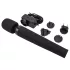 Pixey Deluxe Black Velvet - stavvibrator M (svart)