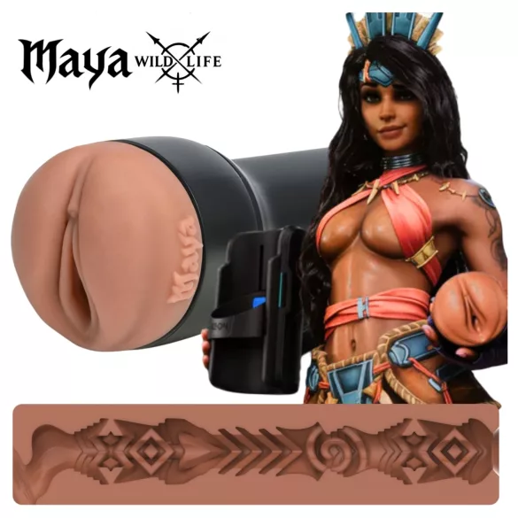 Kiiroo FeelMaya - verklighetstrogen onanidocka/masturbator (hudfärgad)