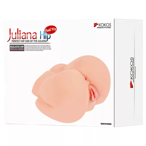 Kokos Juliana - realistisk torsomasturbator (naturell)
