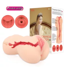   Kokos Onahole 001 XL - realistisk konstgjord vagina-masturbator (naturlig)