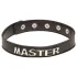 X-Play Master - bdsm halsband - justerbar - svart