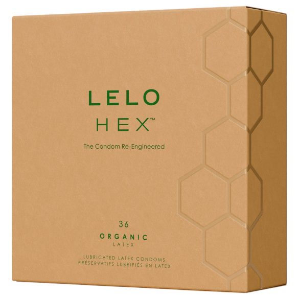 LELO Hex Organic - kondom - ekologisk latex - 36 st