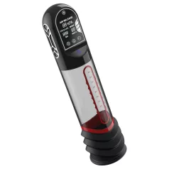   Peak Performa - automatisk penis­pump med rött LED‑ljus (genomskinlig)