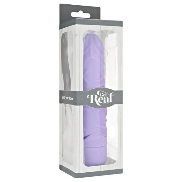 Classic Get Real - dildo vibrator - realistisk känsla - silikon lila