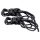 S&M - Silkes bondage-repset - Svart (2 delar)