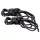 S&M - silkeslent bondage-repset (svart, 2 x 1,83 m)