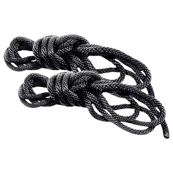 S&M - silkeslent bondage-repset (svart, 2 x 1,83 m)