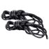 S&M - Silkes bondage-repset - Svart (2 delar)