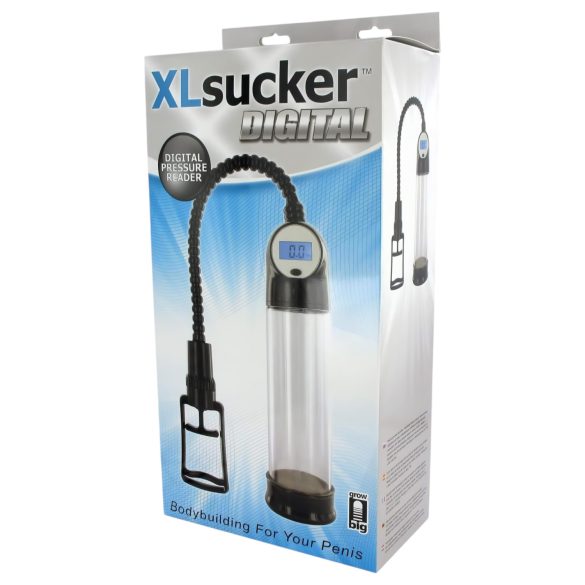 XLSUCKER - Digital penis- och kraftpump (genomskinlig)