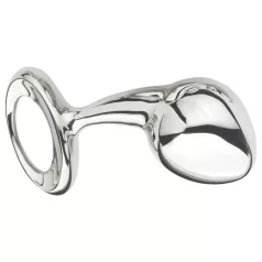 Njoy - analplugg i metall - stor - silver