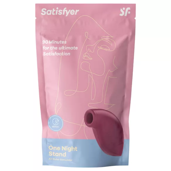 Satisfyer One Night Stand - lufttryck vibrator för klitoris - röd