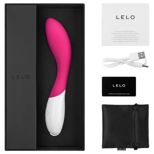 LELO - G-punktvibrator - böjd form - silikon rosa