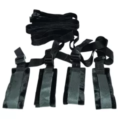 S&M - bondage set för sängen - svart