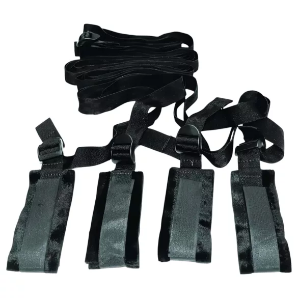 S&M - bondage set för sängen - svart