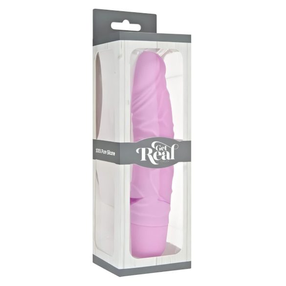 Classic Get Real - vibrator med realistisk känsla - silikon - rosa