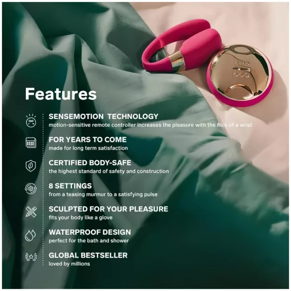 LELO Tiani 3 - parvibrator - silikon - rosa