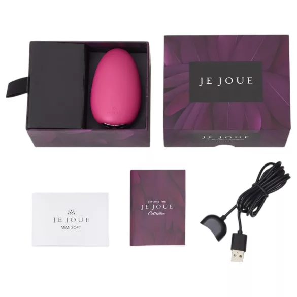Je Joue Mimi Soft - klitorisvibrator uppladdningsbar vattentät silikon rosa