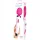 Bodywand - massagevibrator - vattentät - vit/rosa