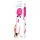 Bodywand - massagevibrator - vattentät - vit/rosa