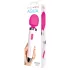 Bodywand - massagevibrator - vattentät - vit/rosa