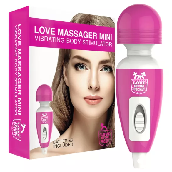 Love Wand - minivibrator massagestav - rosa