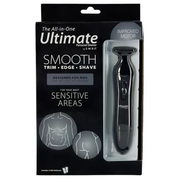 Swan Ultimate - rakapparat för män - intim rakning - svart