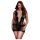 BACI Plus Size snörad miniklänning, kort ärm - svart (XL-XXL)