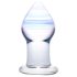 GLAS Amethyst Rain - glasanalplugg (genomskinligt lila)