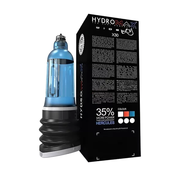 Bathmate Hydromax 7 Wide - penispump hydraulisk - blå