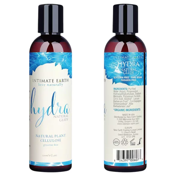 Intimate Earth Hydra Natural - vattenbaserat glidmedel (120 ml)