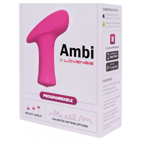 Lovense Ambi - App-styrd klitorisstimulator (rosa)