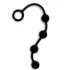 Nexus Excite - analdildo med 4 kulor - svart - liten