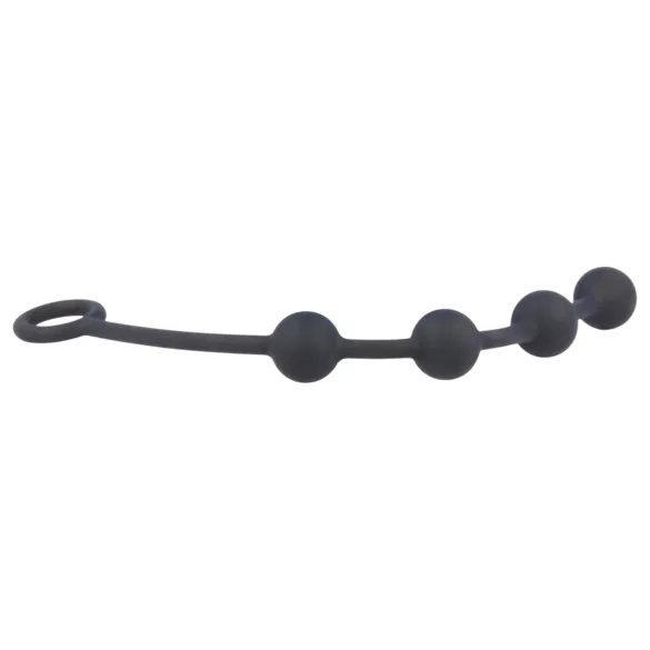 Nexus Excite - analdildo med 4 kulor - svart - liten