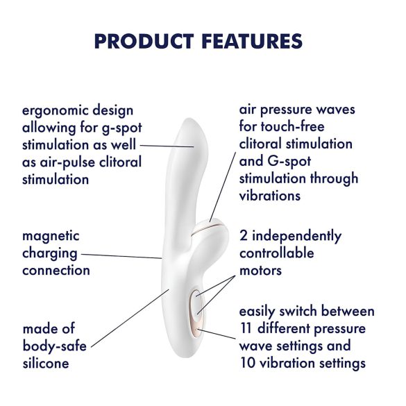 Satisfyer Pro+ G-spot - vibrator för klitoris och g-punkt
