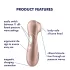 Satisfyer Pro 2 Gen2 - klitorisstimulator med uppladdningsbart batteri - brun