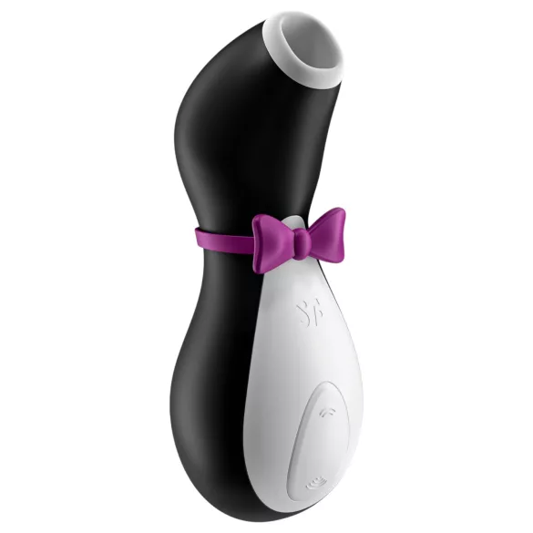 Satisfyer Penguin - klitorisstimulator med batteri - vattentät - svart/vit