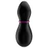 Satisfyer Penguin - klitorisstimulator med batteri - vattentät - svart/vit