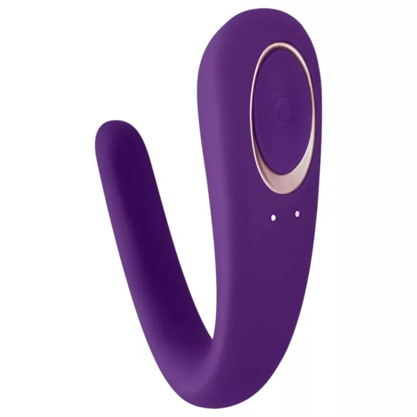 Satisfyer Dubbel Klassisk - vattentät, uppladdningsbar parvibrator (lila)