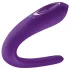 Satisfyer Dubbel Klassisk - vattentät, uppladdningsbar parvibrator (lila)