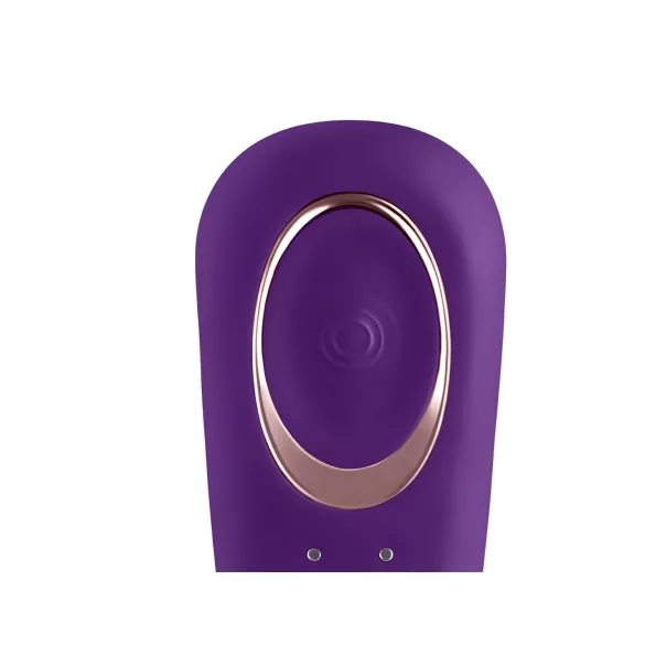 Satisfyer Dubbel Klassisk - vattentät, uppladdningsbar parvibrator (lila)