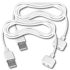 Satisfyer - magnetisk USB-laddningskabel - 2st (vit)