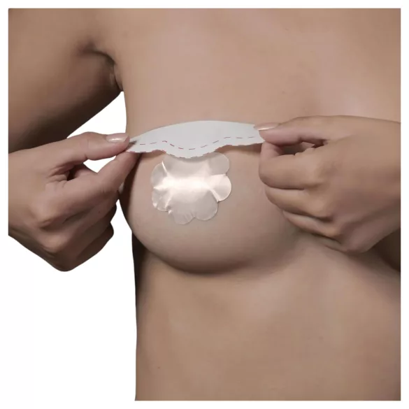 Bye Bra D-F - osynlig bröstlyft tejp - rosa - 6 st