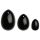 La Gemmes Yoni - geishakulesset - svart obsidian (3 st)
