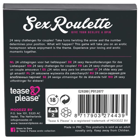 Sex Roulette Love & Married - vuxenspel - parspel - 10 språk