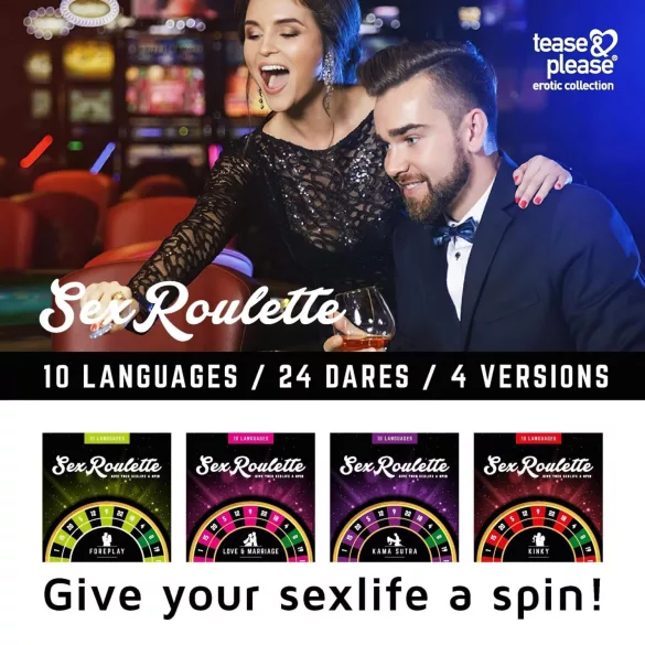 tease & please - Sex Roulette Foreplay - Roulette‑sällskapsspel för par